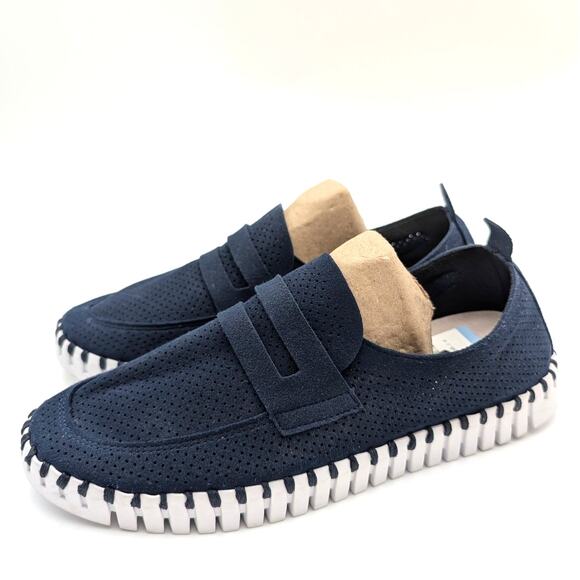 Ilse Jacobsen Tulip Slip-On Causal Shoes Round Toe Women's Blue Size US10 EU40 - Picture 1 of 11